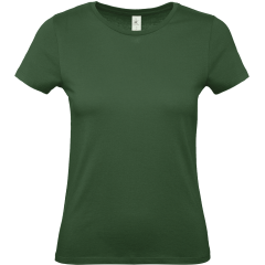 T-shirt femme col rond Vert...