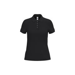 Polo Piqué Femme Noir 200...