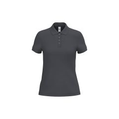 Polo Piqué Femme Gris 200...