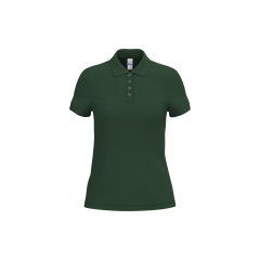 Polo Piqué Femme Vert...