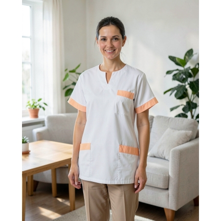 Marinière médicale Helene — mise en situation : Aide à domicile, Produit seul