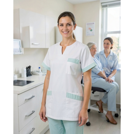 Marinière médicale Helene — mise en situation : Médical / infirmier, Portrait individuel