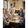 Tablier de cuisine - Broderie texte — mise en situation : Service en salle / bar, Service en salle
