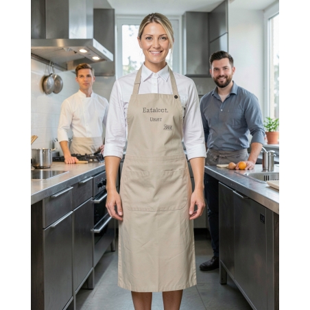 Tablier de cuisine - Broderie texte — mise en situation : Cuisine / restauration, Portrait individuel