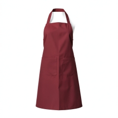 Tablier de cuisine a bavette Bordeaux — photo packshot produit sur fond blanc
