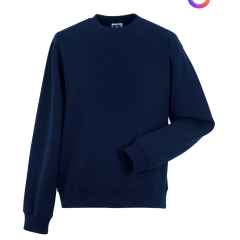 Sweat-shirt col rond marine