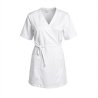 Tunique esthétique Kimono Uni Blanc — photo packshot produit sur fond blanc