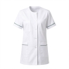 Tenue assistante medicale Blanche et verte Julia — photo packshot produit sur fond blanc