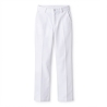 Pantalon de travail pas cher Blanc coton avec poche metre — photo packshot produit sur fond blanc
