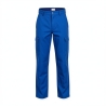 Pantalon de travail Bleu avec poche genouillere Coton 300 gr sanfor — photo packshot produit sur fond blanc