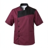 Veste cuisine manche courte — photo packshot produit sur fond blanc