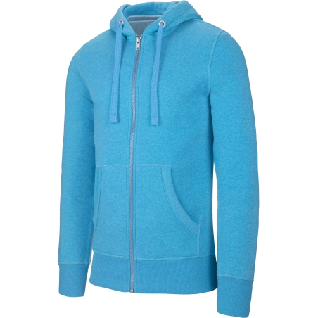 Sweat a capuche Homme ideal broderie logo Turquoise