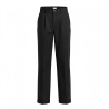 Pantalon de cuisinie noir — photo packshot produit sur fond blanc