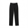Pantalon de cuisinier noir — photo packshot produit sur fond blanc