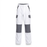 Pantalon de travaiil Multi poche Blanc Peintre Plaquiste — photo packshot produit sur fond blanc