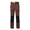Pantalon de travail chocolat et noir — photo packshot produit sur fond blanc