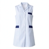 Blouse médicale sans manches rayée – Femme — photo packshot produit sur fond blanc