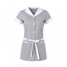 Tunique médicale Grise tenue de travail — photo packshot produit sur fond blanc