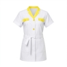 Tunique médicale Ismaël femme blanche — photo packshot produit sur fond blanc