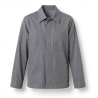 Veste classique industrie polycoton gris — photo packshot produit sur fond blanc