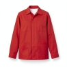 Veste de travail rouge homme — photo packshot produit sur fond blanc