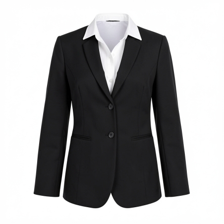 Veste de tailleur femme qualité profesionnelle pour uniforme resturation hotesse — photo packshot produit sur fond blanc