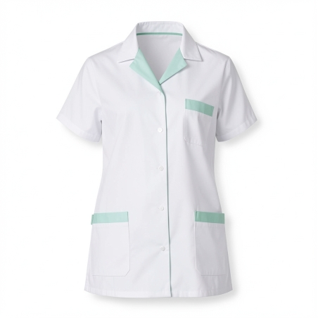 Tunique professionnel col tailleur — photo packshot produit sur fond blanc