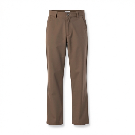 Pantalon de travail Chocolat Polycoton — photo packshot produit sur fond blanc