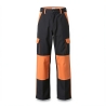 Pantalon de travail Noir et orange — photo packshot produit sur fond blanc