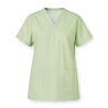 Tunique medicale Col V Vert 3 Poches — photo packshot produit sur fond blanc