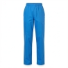 Pantalon médical tissu été Bleu — photo packshot produit sur fond blanc