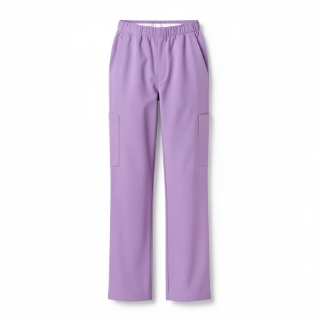 Pantalon médical avec poches popeline 5/35 Violet — photo packshot produit sur fond blanc