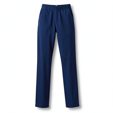 Pantalon médical Clarisse en sergé – Coloris Marine — photo packshot produit sur fond blanc