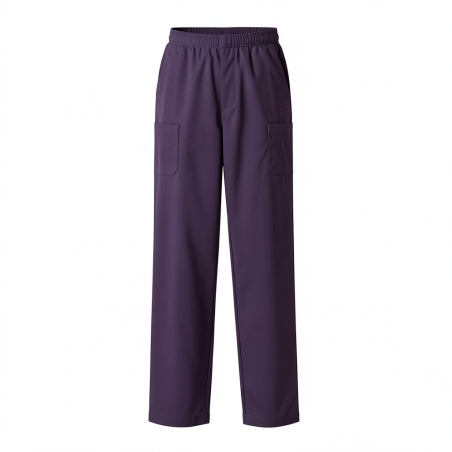Pantalon médical avec poches popeline 5/35 Dark Purpule — photo packshot produit sur fond blanc