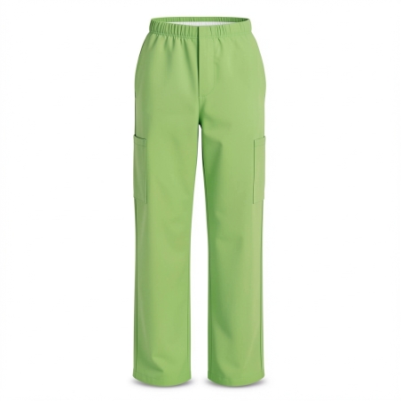 Pantalon médical avec poches popeline 5/35 green apple 1 — photo packshot produit sur fond blanc