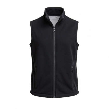 VESTE POLAIRE Sans manches HOMME BLACK Russel — photo packshot produit sur fond blanc