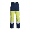 Pantalon de travail Fluo HV EN20471 MARINE/JAUNE — photo packshot produit sur fond blanc