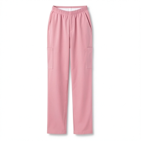 Pantalon médical avec poches popeline 5/35 Panter pink 53 — photo packshot produit sur fond blanc
