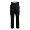 Pantalon de travail Noir pas cher Cuisine et Service — photo packshot produit sur fond blanc