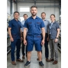 Short de travail homme bleu royal — mise en situation : Industrie, Équipe