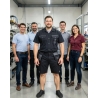 Short de travail homme noir et gris — mise en situation : Industrie, Équipe