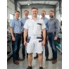 Short de travail homme gris — mise en situation : Industrie, Équipe