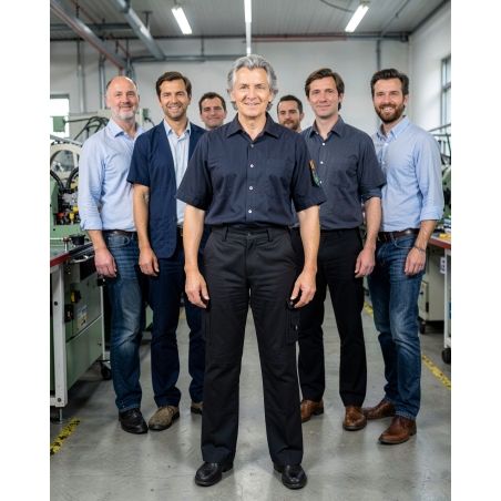 Pantalon de travail homme noir Miami renforcé — mise en situation : Industrie, Équipe
