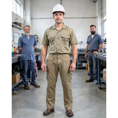 Pantalon de Travail Oxford — mise en situation : Industrie, Portrait individuel