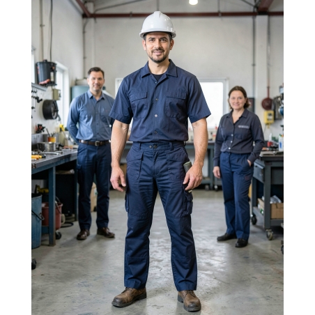Pantalon de Travail Oxford — mise en situation : Industrie, Portrait individuel