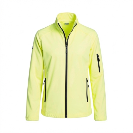 Veste Softshell haute visibilité visibilité — photo packshot produit sur fond blanc