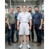Short de Travail Blanc Dassy — mise en situation : Industrie, Équipe
