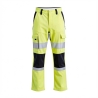 Pantalon Haute visibilité Streatch et Déparlant Sans métal Jaune — photo packshot produit sur fond blanc