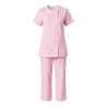 Ensemble médical tunique et pantalon femme – Rose — photo packshot produit sur fond blanc