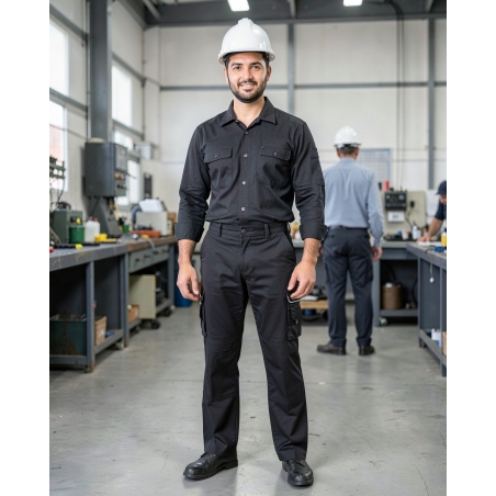 Dassy Pantalon de travail Noir MIAMI — mise en situation : Industrie, Portrait individuel
